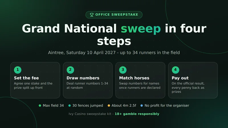 Grand National sweepstake in four steps: fee, draw, declarations, payout